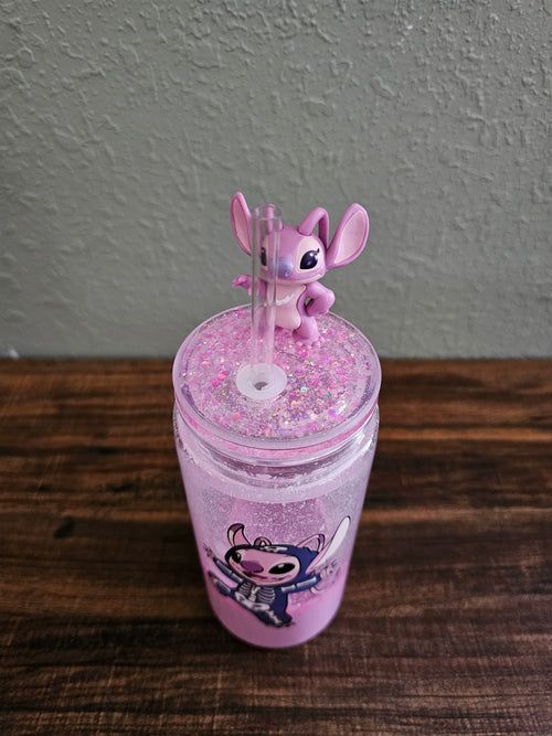 Angel and Stitch 16 oz Acrylic Tumbler